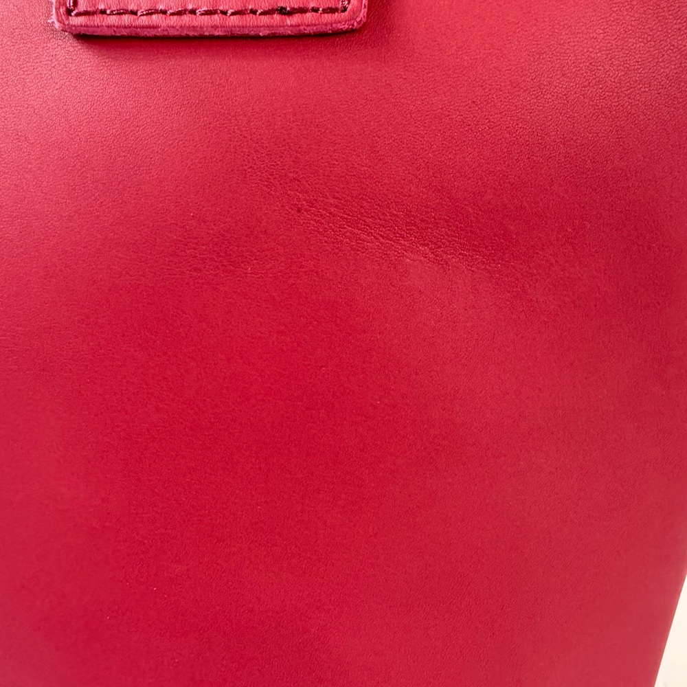PORTLAND LEATHER Polly Bucket Bag Berry Good Full Grain Leather $128 - Picture 6 of 7